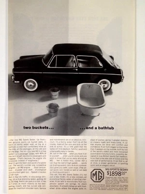  Anuncio impreso MG 1963 dos cucharones y una bañera Foto 1 de 2