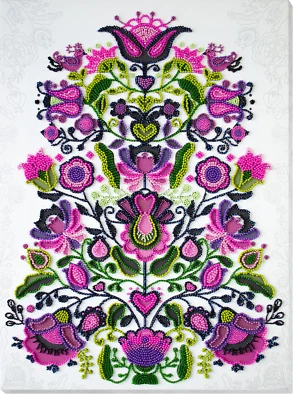 DIY Bead Embroidery Kit Remembering Traditions stitching needlepoint beadwork - Image 1 of 4