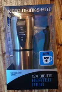 JLR Gear Heated Small Travel Mug 16 Ounce 12V Stainless Steel - Picture 1 of 5