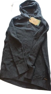 prAna Milani Hooded Tunic Sweater Cotton Sustainable Fashion XS Black NWT - Picture 1 of 6