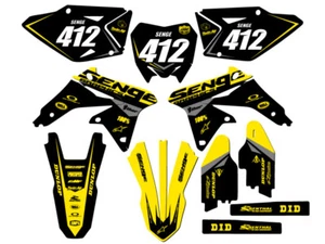 2008-2017 RMZ 450 BINARY Yellow Senge Graphics Kit Compatible with Suzuki - Picture 1 of 10