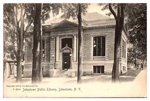 1905 Johnstown Öffentliche Bibliothek, Johnstown, NY Postkarte - Bild 1 von 2