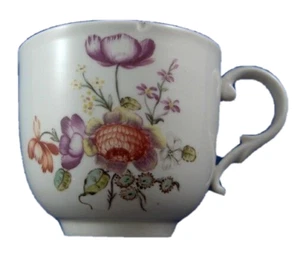 Antique 18thC Hoechst Porcelain Floral Cup Porzellan Tasse Hochst Höchst German - Picture 1 of 4