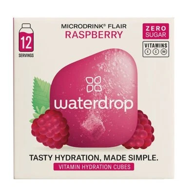 12 waterdrop® Microdrink Choice of Flavours hydration cubes for water