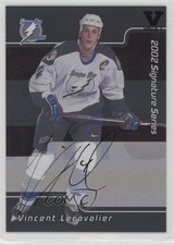 2001 ITG Be A Player Signature Series Vault Black Vincent Lecavalier #LVL Auto