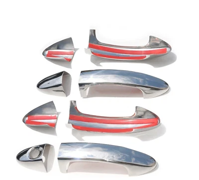 Set cover adesive 8 maniglie cromo cromate per Ford Fiesta dal 2008 - 2017--. - Immagine 1 di 4