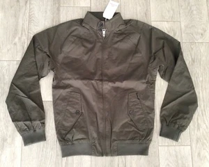 HERREN BEN SHERMAN KARIERTE GEFÜTTERTE HARRINGTON JACKE DUNKELGRÜN GRÖSSE XS - Bild 1 von 2