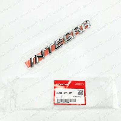 GENUINE FOR HONDA INTEGRA DC5 TYPE-R ACURA RSX REAR EMBLEM INTEGRA 75722-S6M-003 - Image 1 of 4