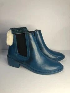 NWT EMU Australia Waterproof Teal Boots Rain boots SZ 8 (Read) - Picture 1 of 18
