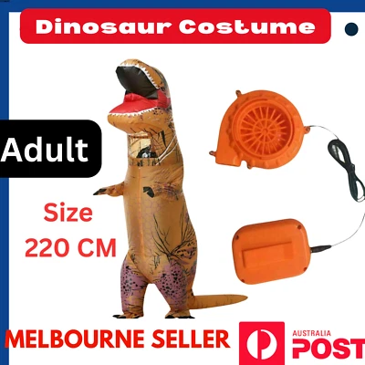 T-Rex Blow Inflatable Dinosaur Costume Adult Jurassic World Park AU STOCK - image 1 of 4