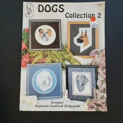 DOGS - 7 Breeds - Cross Stitch Dogs Collection 2 Seabrook Hedgepath 1992 #104 - Image 1 of 3