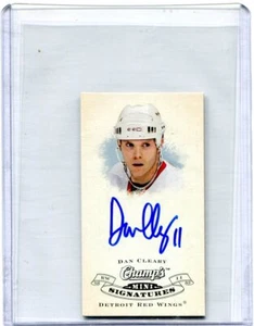 2008-09 UD Champs Hockey Dan Cleary Mini Signatures ON Card Auto Autograph Rare - Bild 1 von 2
