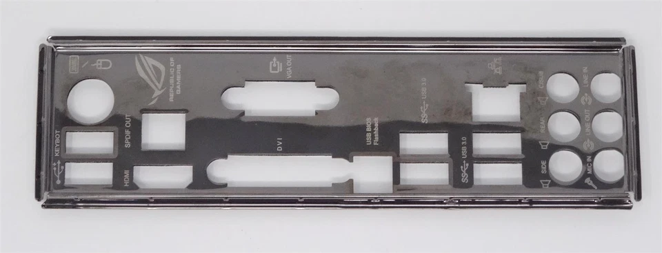 ASUS ROG MAXIMUS VII RANGER - ATX Blende Slotblende Slotblech IO Shield (#2175) - Bild 1 von 1