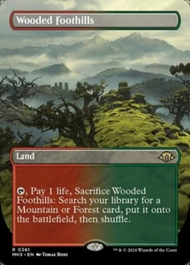 MTG - (Borderless) WOODED FOOTHILLS - Modern Horizons 3 (R) - Picture 1 of 1