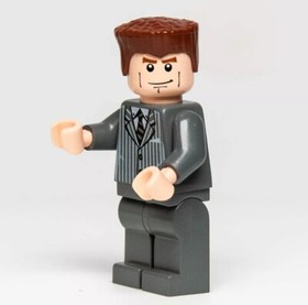 Lego Spider-Man 3 Minifigure: Harry Osborn (spd022) Gray Suit 4857 Ock's Lab