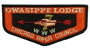 Owasippe Lodge 7 Chicago Area Council IL Flap BLK Bdr (NE1828) - Picture 1 of 2