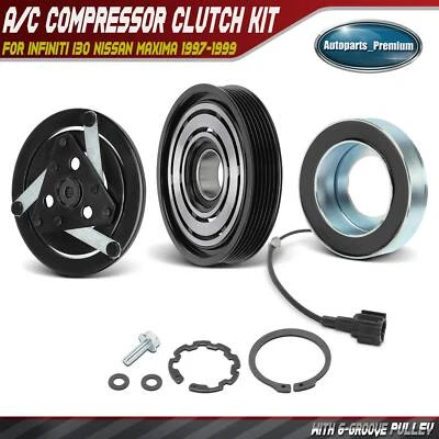A/C AC Compressor Clutch Kit for INFINITI I30 Nissan Maxima 1997-1999 V6 3.0L - Image 1 of 4