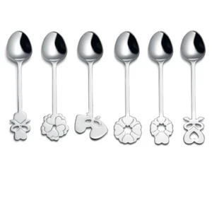 GUZZINI CUCCHIAINI LINEA LOVE SET DA 6PZ IN ACCIAIO 18/10 COLOR ARGENTO/ACCIAIO - Foto 1 di 1