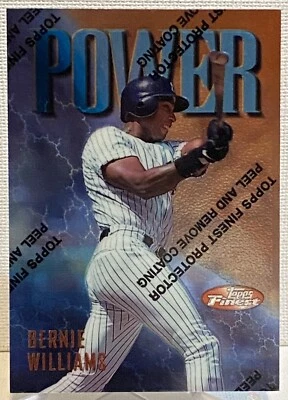 1997 Topps Finest Baseball Power #45 Bernie Williams New York Yankees - Image 1 of 2