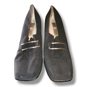 Women's Sam & Libby Genuine Suede Black Shoes. Size 10M - Picture 1 of 6