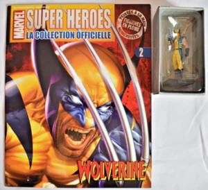 Figurine en plomb Marvel Super Heroes Eaglemoss N° 2 Wolverine + fascicule 2005 - Imagen 1 de 1