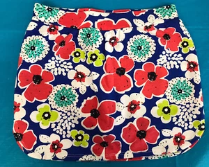 Crown & Ivy Girls Skort. Blue with Red, White & Green Flowers. Size Medium. NWT - Picture 1 of 8