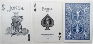 VINTAGE BICYCLE No.808 PLAYING CARDS RIDER BLUE BACK DECK  - Picture 1 of 2