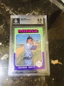 1975 Topps George Brett BGS 6.5 EX-MINT+ Rookie RC #228 Nice Color eye ๐ Appeal - Picture 1 of 2
