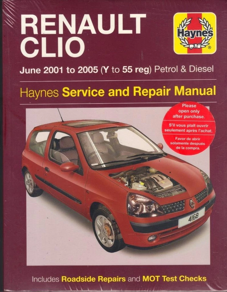 RENAULT CLIO,EXPRESSION,CAMPUS,DYNAMIQUE,AUTHENTIQUE,DCi HAYNES MANUAL 2001-2005 - Image 1 of 1