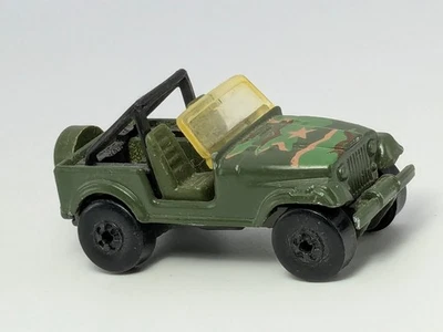 Vintage Hot Wheels Action Command Roll Patrol Jeep CJ7 Green Camo - Image 1 of 4