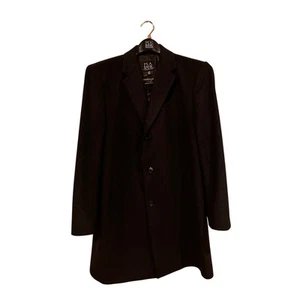 Jos. A. Bank 42R Dress Coat Black Wool Blend, Single Vent, Long, Three Button - Picture 1 of 9