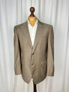 CANALI Beige Tiny-Striped Classic Fit Premium 100% Wool Sport Coat 42US\52IT - Picture 1 of 9