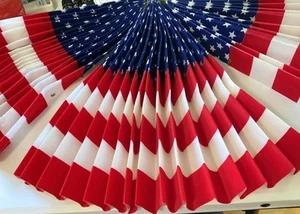 3 x Flag Buntings Premium 36" x 18" Indoor/Outdoor Patriotic American... - Picture 1 of 10