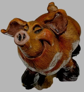 Vtg John Raya Beasties Of The Kingdom Pig Figurine Sculpture - Animal Series  - Picture 1 of 10