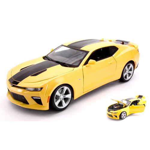 CHEVROLET CAMARO SS 2016 YELLOW 1 18 Maisto Auto Stradali Nouveau modèle
