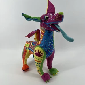 Disney Store Pixar Coco Dante Dog Alebrije Plush Spirit Animal Rainbow 15” - Picture 1 of 7