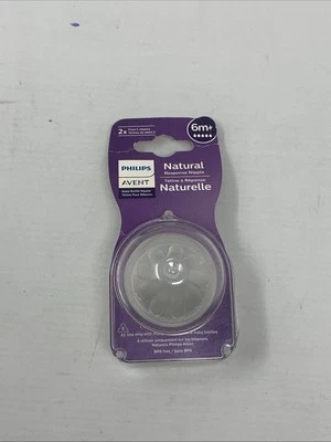 Philips Avent Natural Response Nipple 3m+ BPA Free for Baby Bottles - Pack of 2 - Image 1 of 4