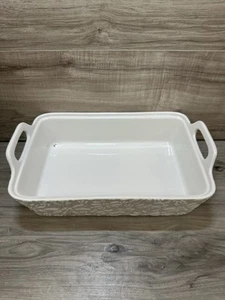 Temp-tations Blanco Clásico Escultural 11" x 7" Panadero SIN TAPA*DEFECTOS-LEER DESC - Imagen 1 de 11