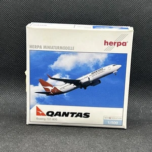 Herpa Wings Scala 1/500 - Qantas Boeing 737-800 VH-VXA (505833) - Foto 1 di 4