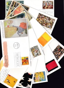 2010 Abstract Expressionists Sc 4444a-j FDCs Fleetwood set art painters canvas - Picture 1 of 3