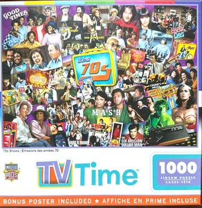 70s Shows NEW 1000 pc Puzzle TV From Little House on the Prairie to MASH - Picture 1 of 7