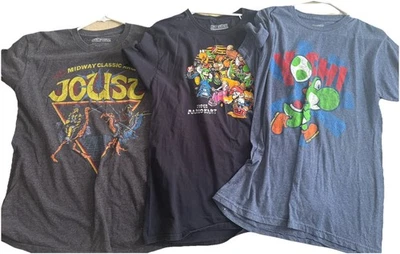 Lote de 3 Camisetas Nintendo Super Mario Kart Yoshi Justo Gráficas Unisex Grandes  Foto 1 de 4