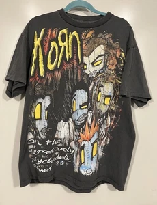 VTG Korn Concert Shirt “Psychedelic Issues” Resureccion Tag Gray Sz XL - Picture 1 of 13