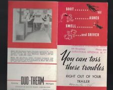 Duo-Therm Oil Burning Trailer & Cabin Circulators Brochure 1937 Lansing Michigan