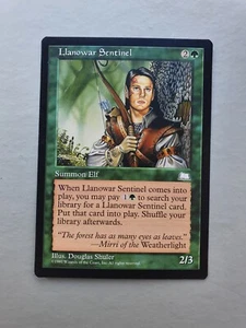 Llanowar Sentinel, MTG Weatherlight (1997) Common Green Creature NM - Picture 1 of 2