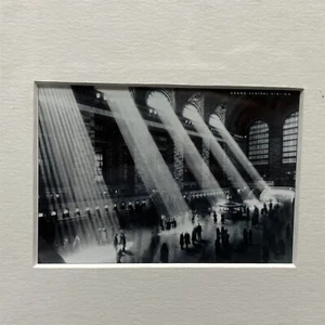 Grand Central Station Framed Print Photo Reprint Circa 1910 Lights Windows - Picture 1 of 4