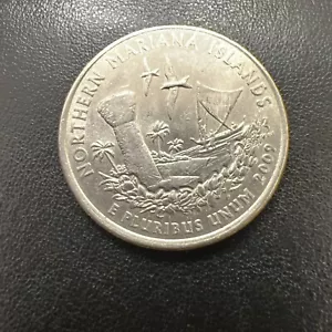2009 P NORTHERN MARIANA ISLANDS U.S. CIRCULATED Thin Rim - Picture 1 of 7