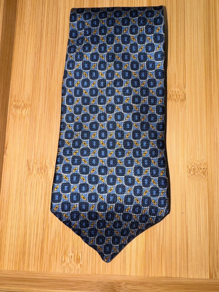 Corbata geométrica azul Barrington - 57L 3,75W Foto 1 de 2