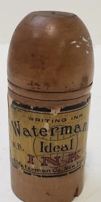 TINTERO DE VIAJE WATERMAN - antiguo - excelente etiquetado incluyendo parte inferior Foto 1 de 4