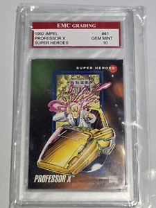 Professor X 1992 Marvel Universe X-Men Impel Card #41 EMC 10 GEM MINT - Picture 1 of 3